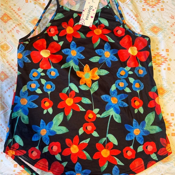 Sherosa || NWT Casual Halter-Style Spaghetti Strap (M) - Picture 1 of 8